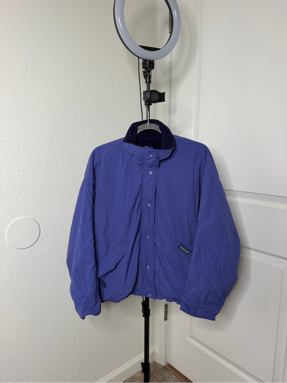 Vintage Patagonia women M Bomber Fleece Lined Jacket